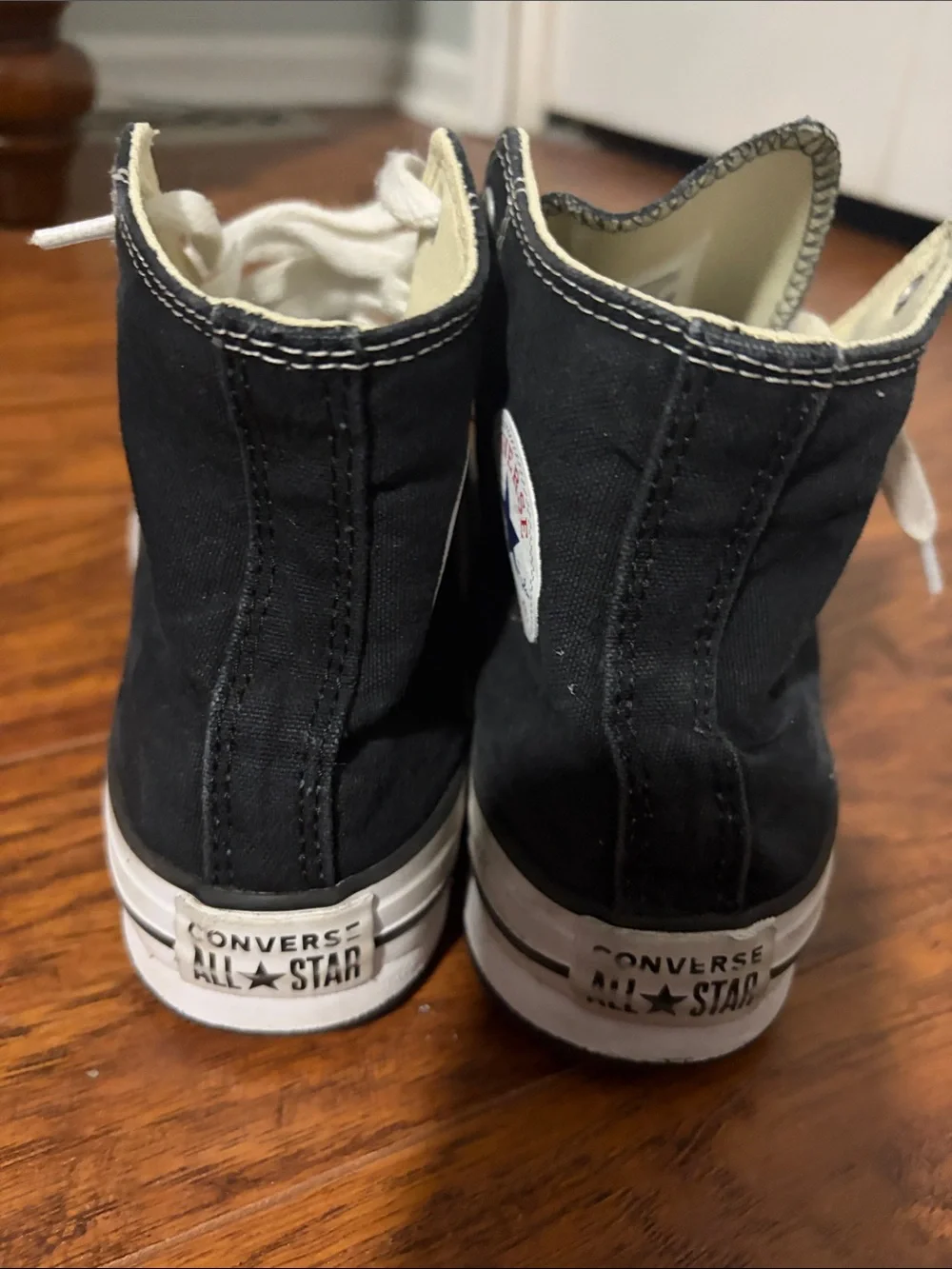 Converse Kids' Black High-Top Sneakers with White Accents
